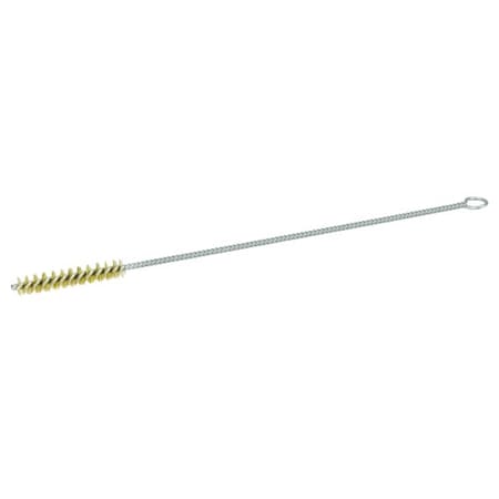 Weiler 3/8" Hand Tube Brush, .004" Brass Wire Fill, 2" Brush Length 21191